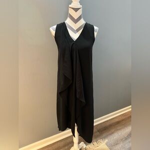 White House Black Market Asymmetrical Black Dress
